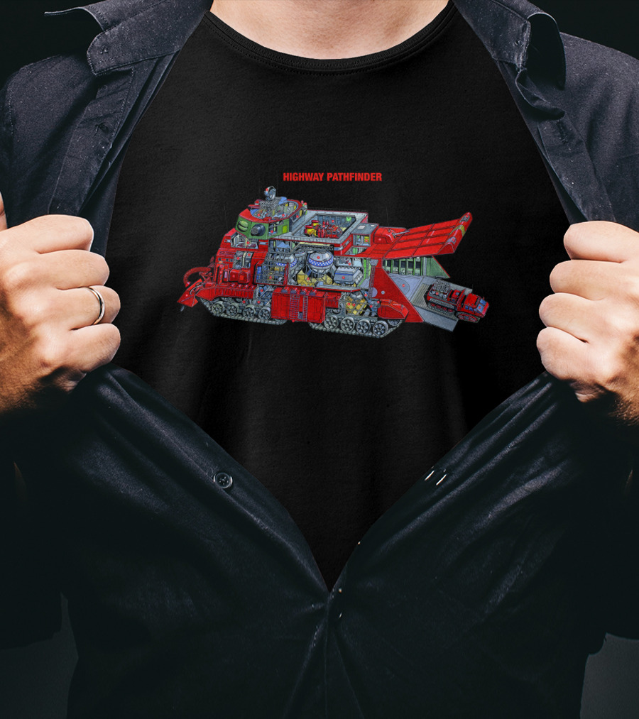 Captain Scarlet Highway Pathfinder Detailed Tank Schematic T-Shirt