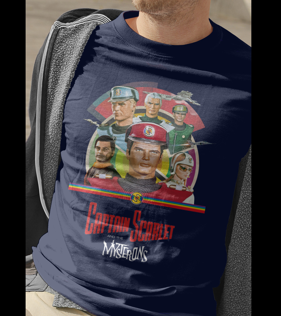 Captain Scarlet And The Mysterons Animated Series Characters Group T-Shirt