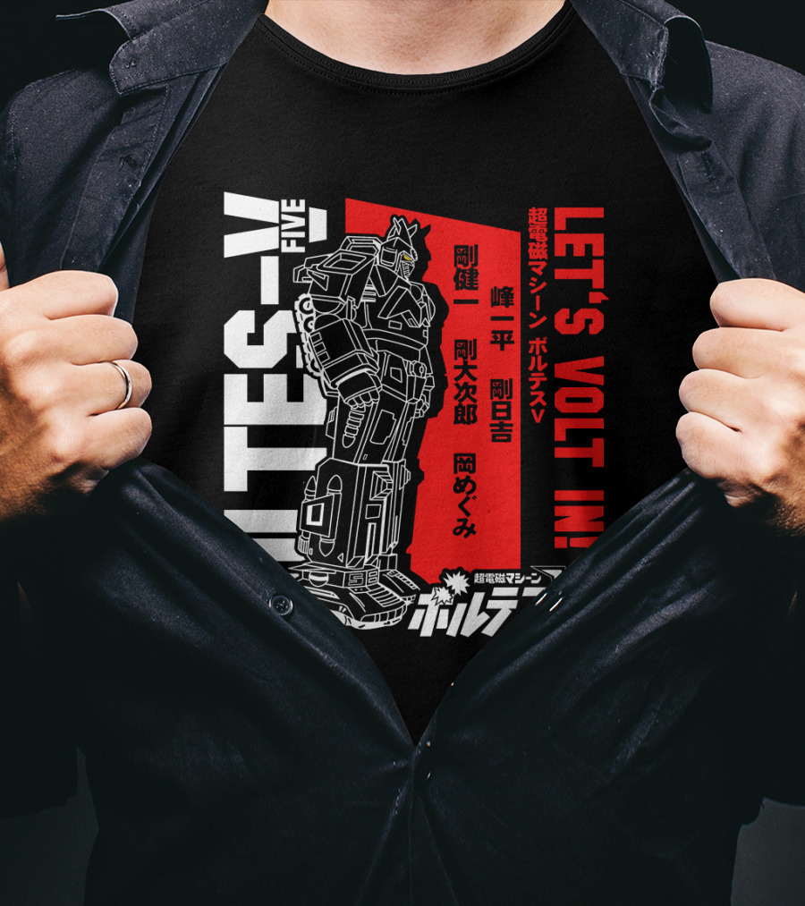 Voltes V Five Let's Volt In T-Shirt