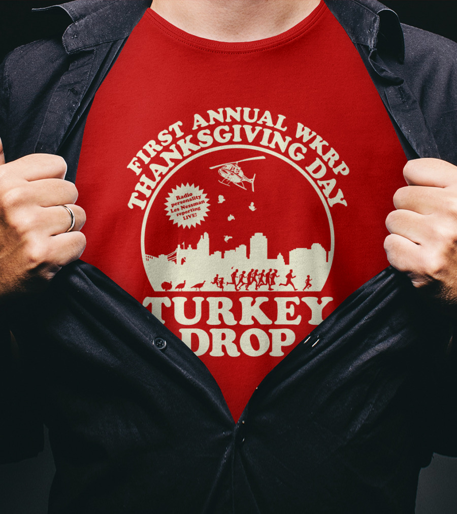 First Annual Wkrp Thanksgiving Day Turkey Drop Radio Presentation Live T-Shirt