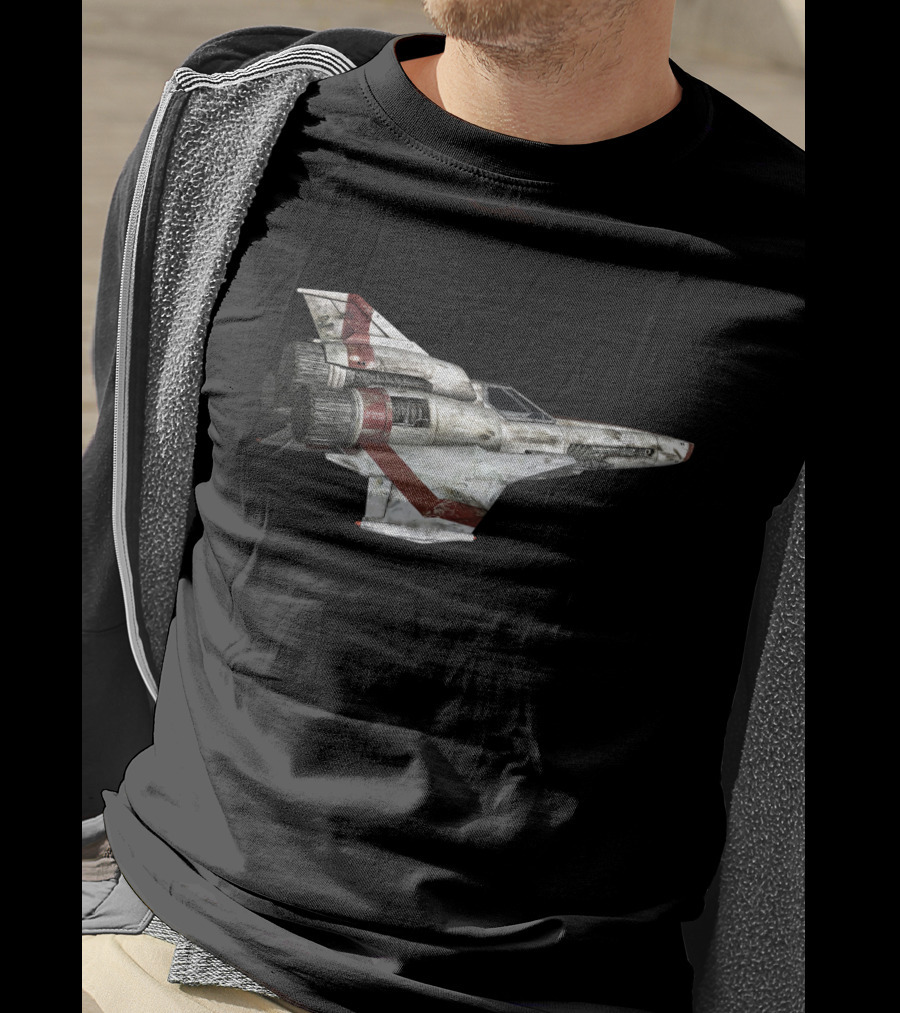 Battlestar Galactica Viper Mark Spacecraft Detailed Image T-Shirt