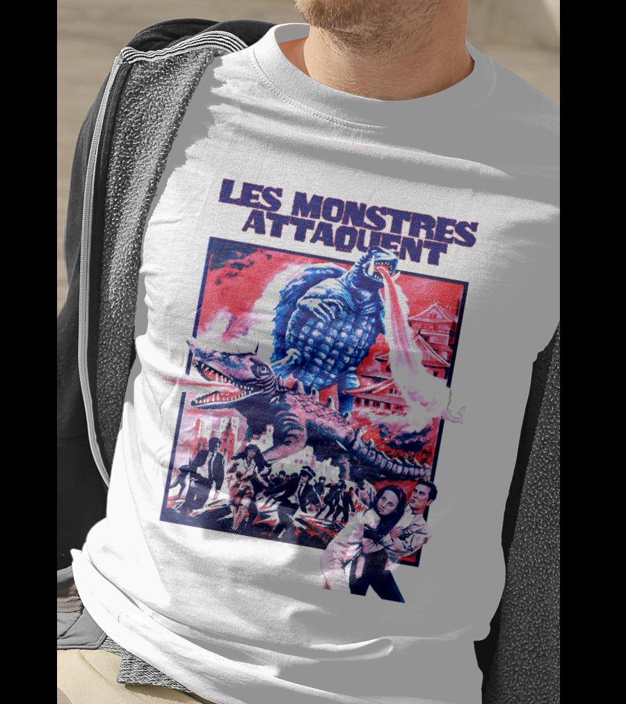 Les Monstres Attaquent Gamera French T-Shirt
