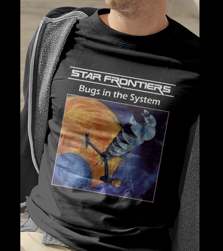Star Frontiers Bugs In The System Space Satellite Planets T-Shirt