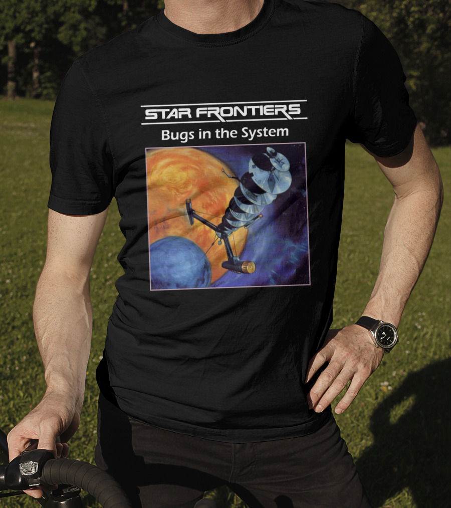 Star Frontiers Bugs In The System Space Satellite Planets T-Shirt
