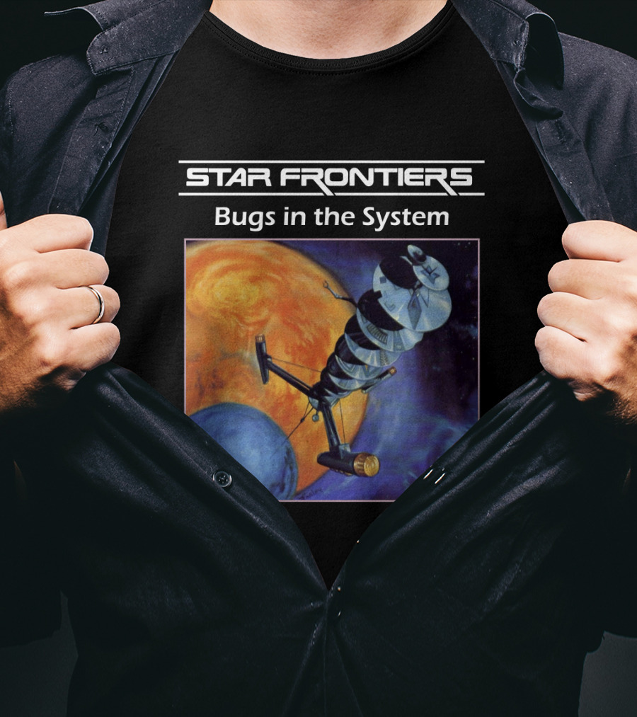 Star Frontiers Bugs In The System Space Satellite Planets T-Shirt