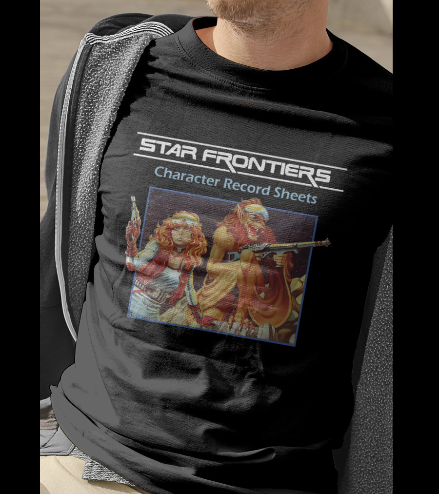Star Frontiers Character Record Sheets T-Shirt