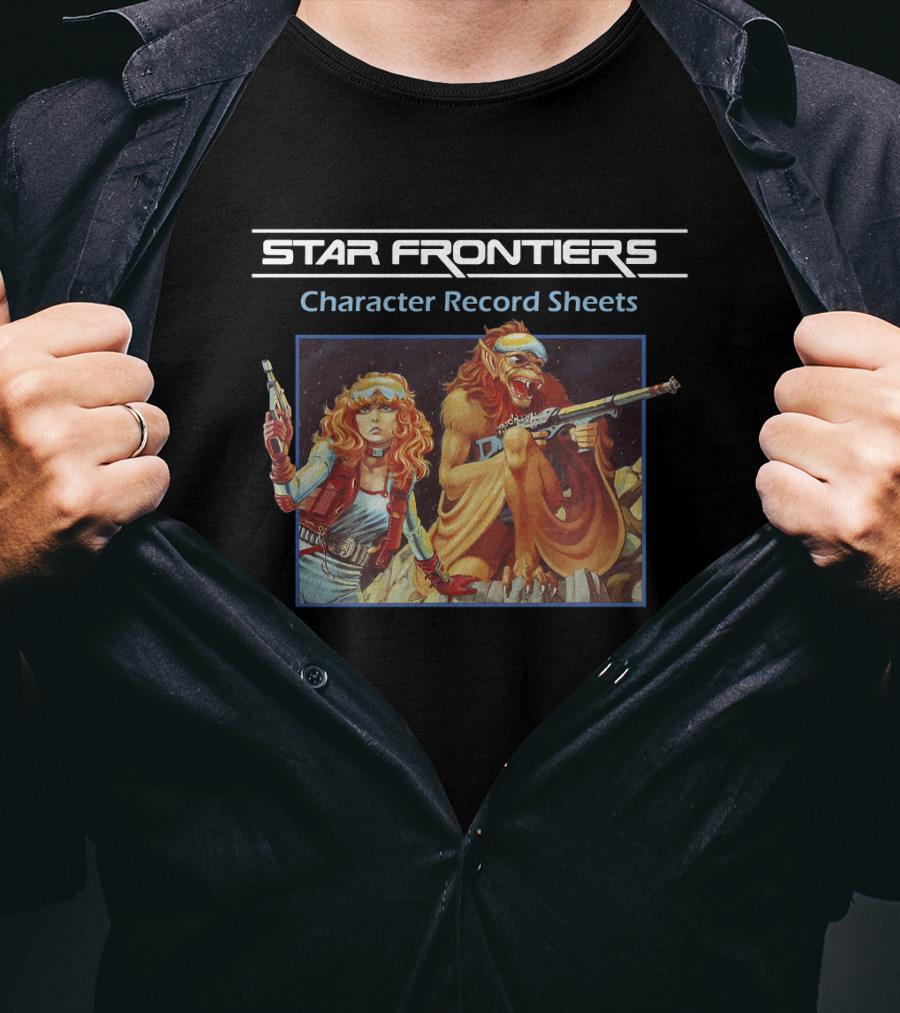 Star Frontiers Character Record Sheets T-Shirt