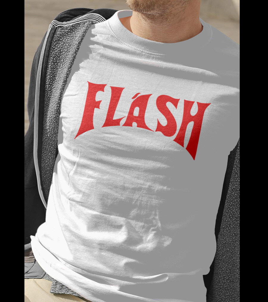 Flash Gordon Retro Style Typography Red T-Shirt
