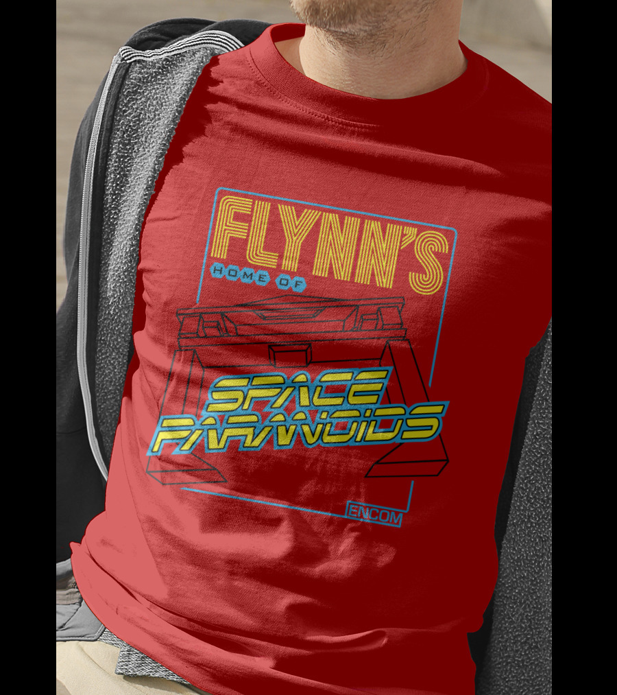 FLYNN'S Home Of Space Paranoids ENCOM T-Shirt