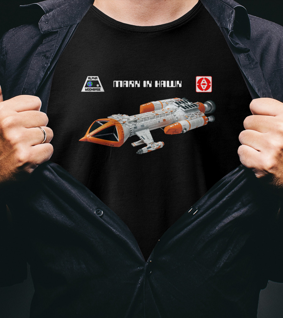 Alpha Moonbase Mark IX Hawk Spacecraft T-Shirt