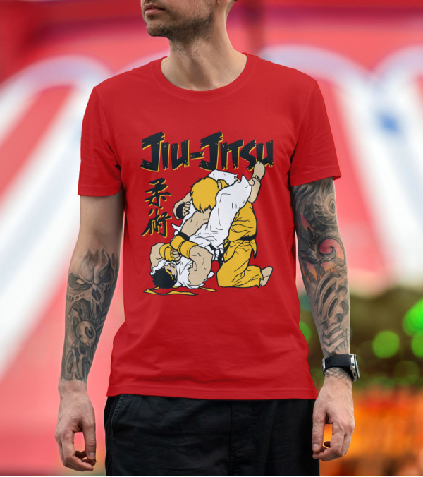 Premium T-Shirt: Jiu Jitsu Street Ryu Ken Martial Arts Showdown T-Shirt Jiu Jitsu Street Ryu Ken Martial Arts Showdown T-Shirt
