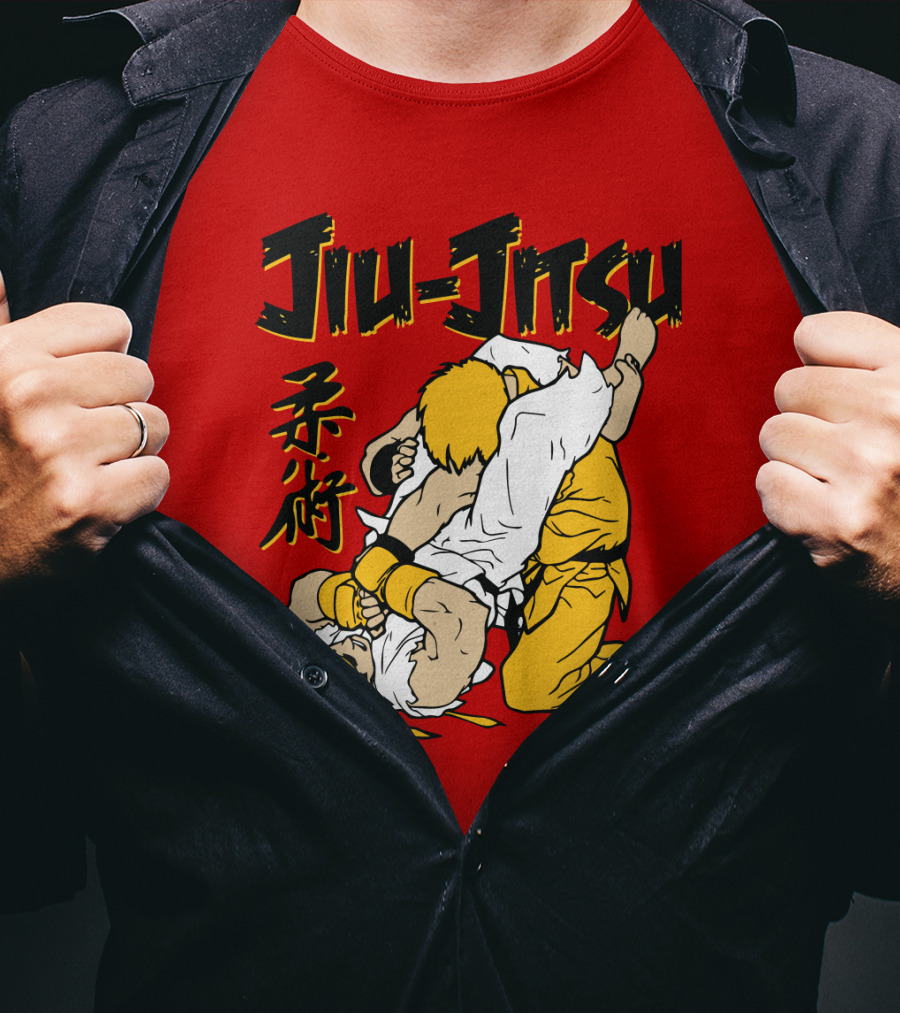 Jiu Jitsu Street Ryu Ken Martial Arts Showdown T-Shirt