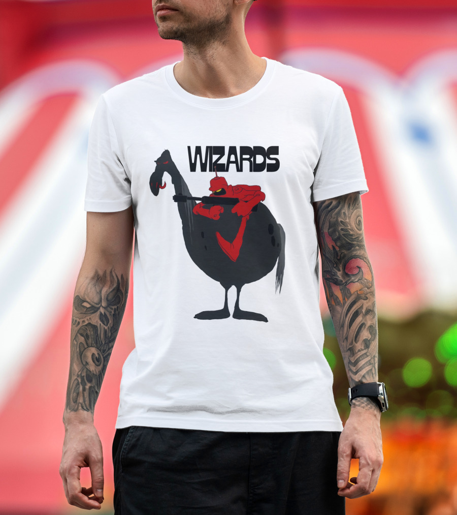 Wizards Animated Film Character Riding Creature T-Shirt