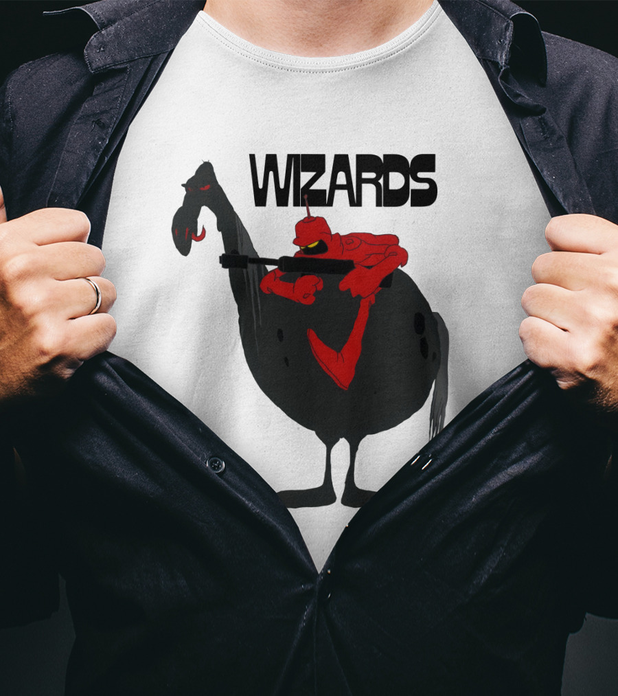 Wizards Animated Film Character Riding Creature T-Shirt