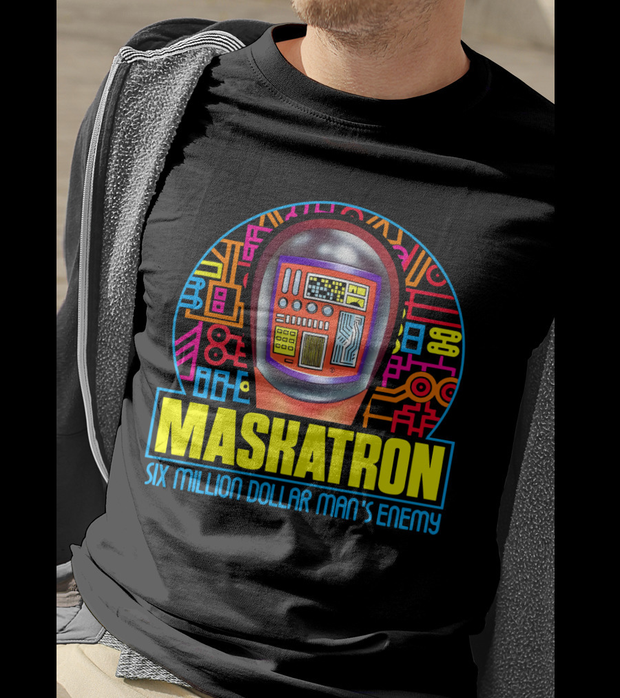 Maskatron Six Million Dollar Man's Enemy T-Shirt