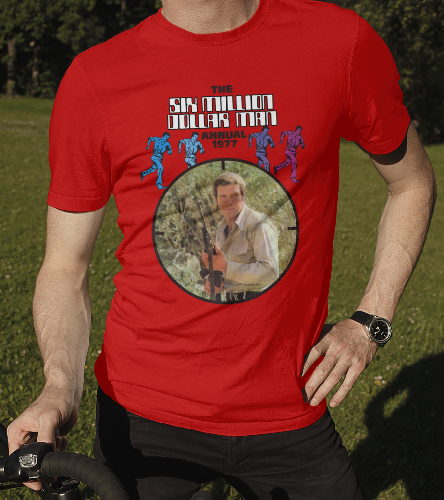 The Six Million Dollar Man Running Figures Annual 1977 T-Shirt