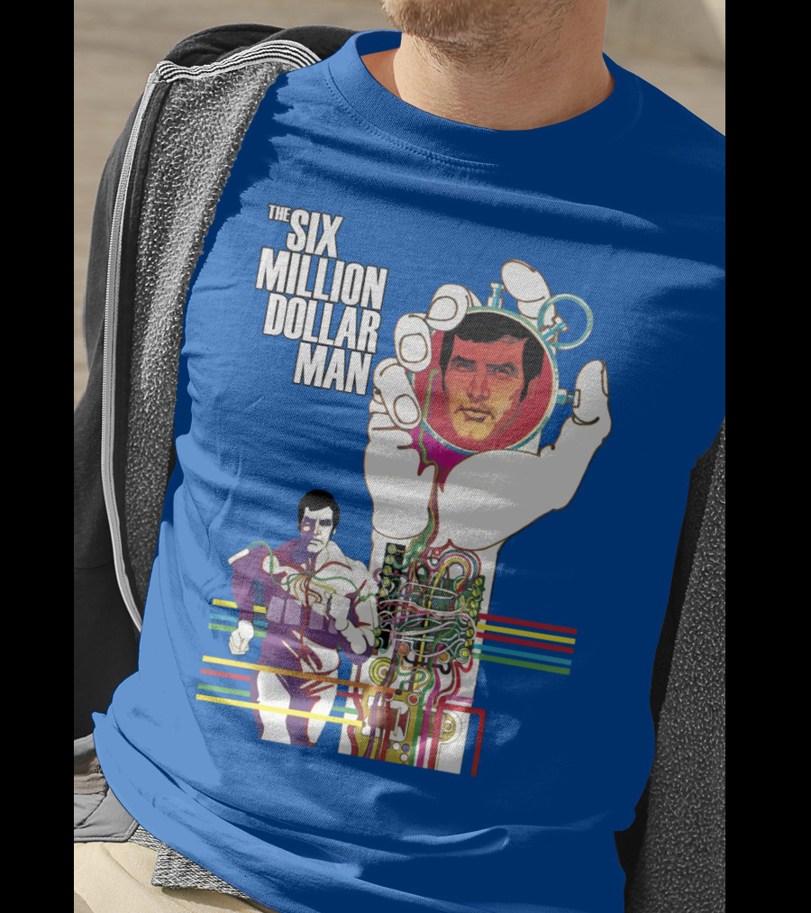 The Six Million Dollar Man Bionic Circuitry Action Hero T-Shirt