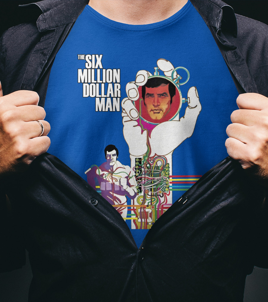 The Six Million Dollar Man Bionic Circuitry Action Hero T-Shirt