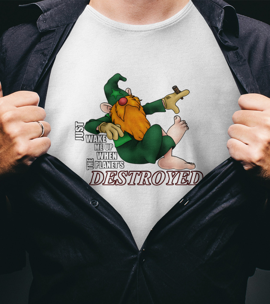 Just Wake Me Up When The Planet's Destroyed Wizards Avatar T-Shirt