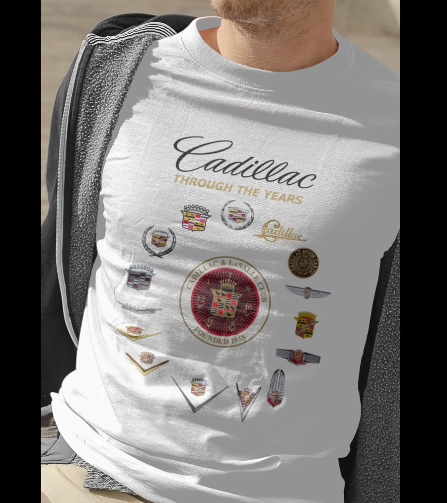 Cadillac Through The Years Cadillac And LaSalle Club Founded 1958 T-Shirt
