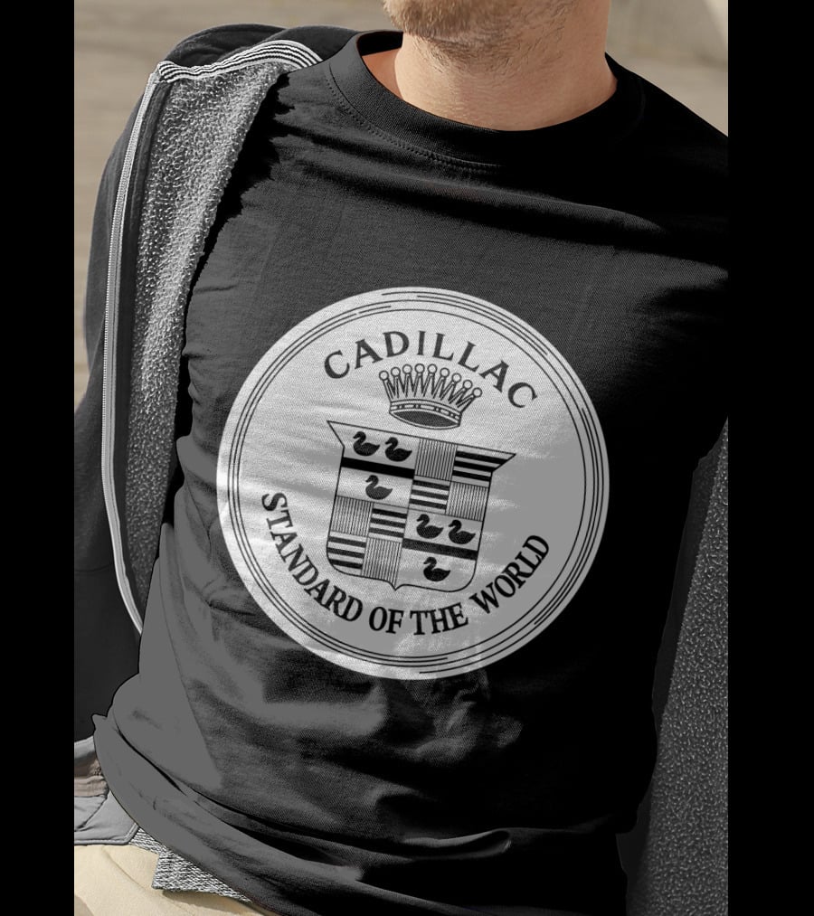 Cadillac Standard Of The World Crest Emblem T-Shirt