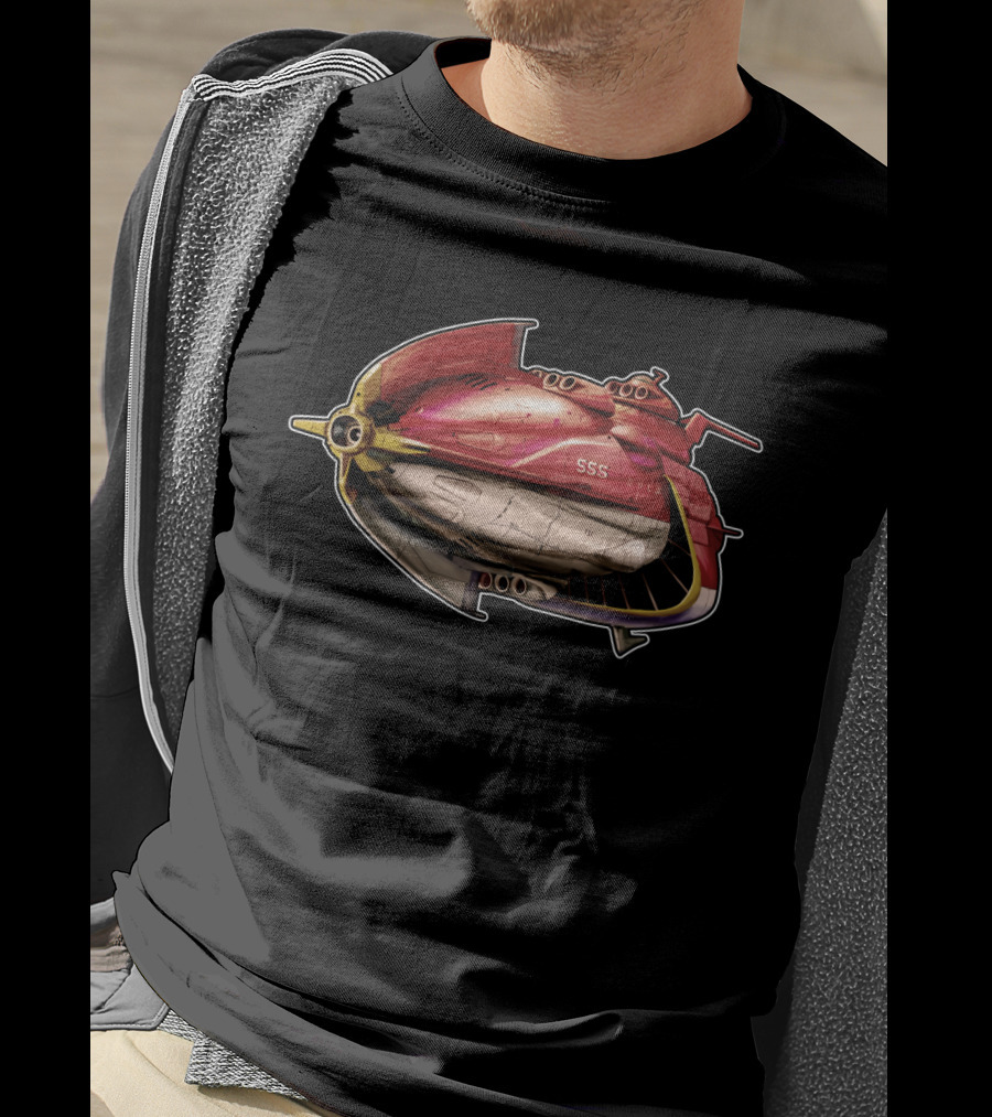 Space Battleship Yamato Kirishima SSS Retro Spaceship T-Shirt