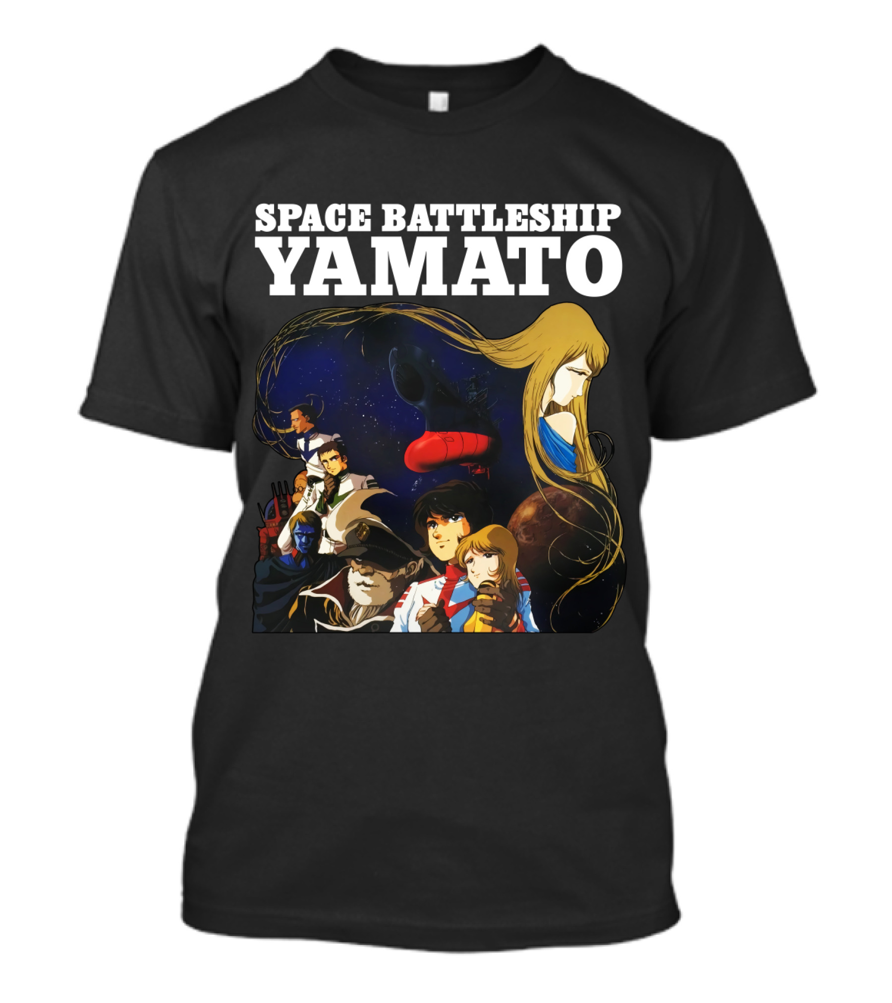 Space Battleship Yamato Classic Anime Crew Collection T-Shirt