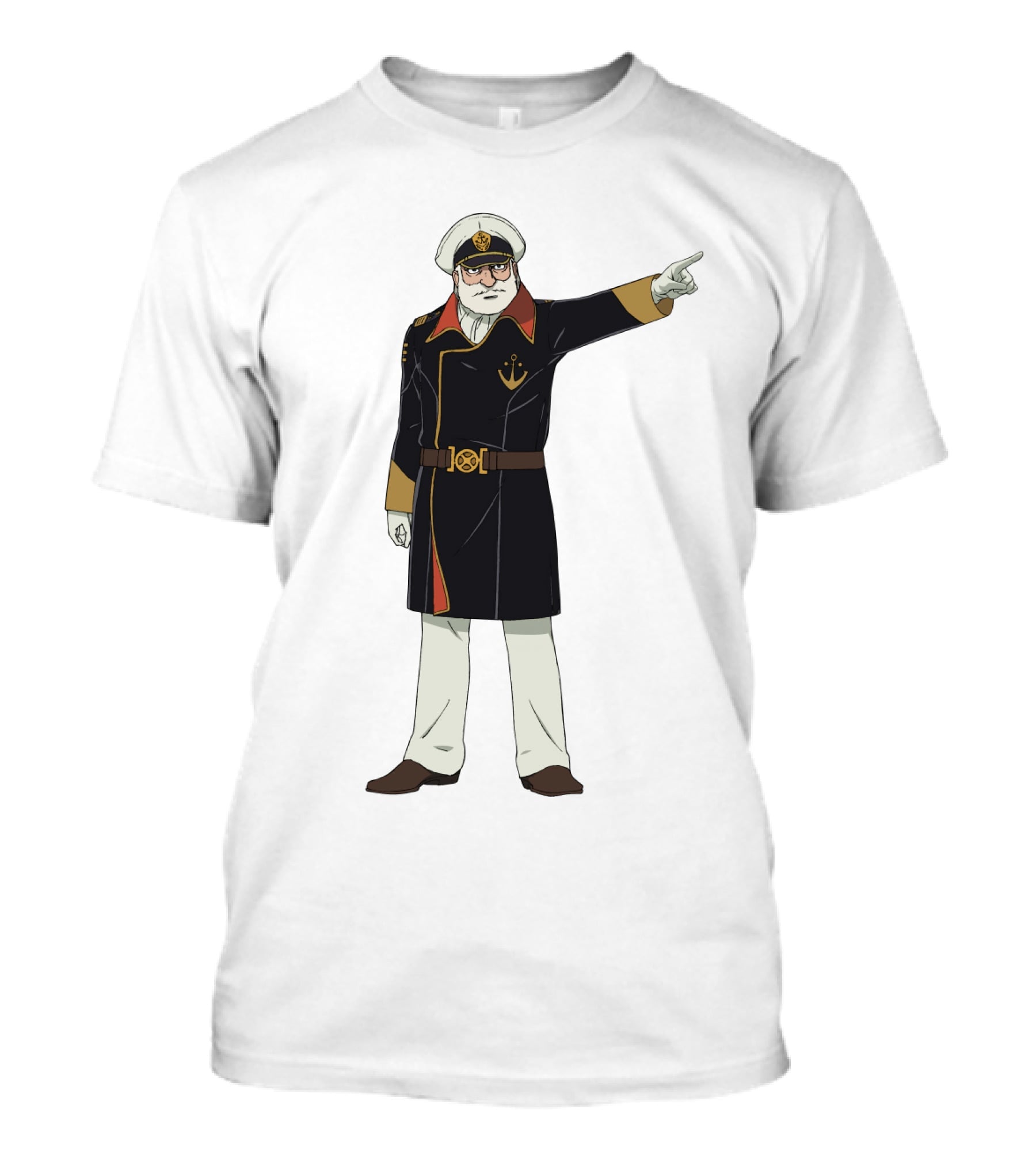 Captain Avatar Star Blazers Iconic Character Pose T-Shirt