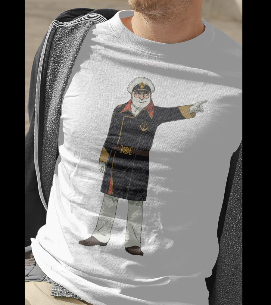 Captain Avatar Star Blazers Iconic Character Pose T-Shirt