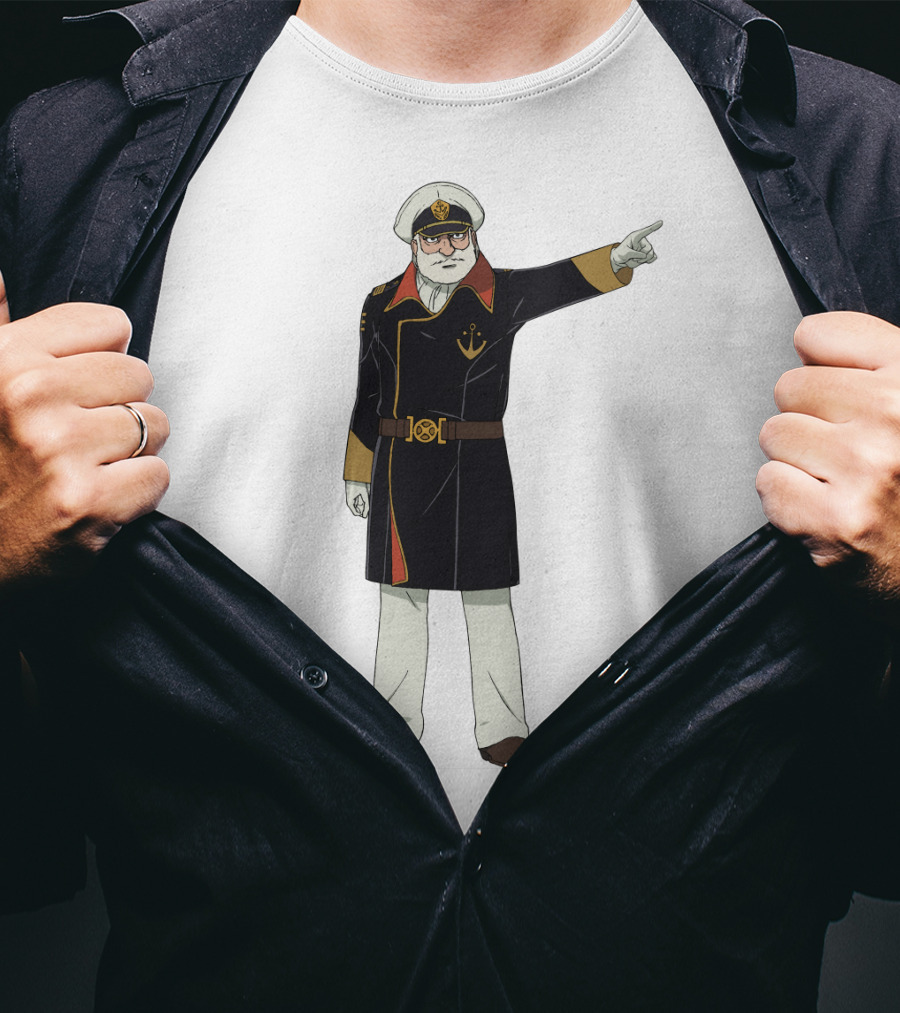 Captain Avatar Star Blazers Iconic Character Pose T-Shirt