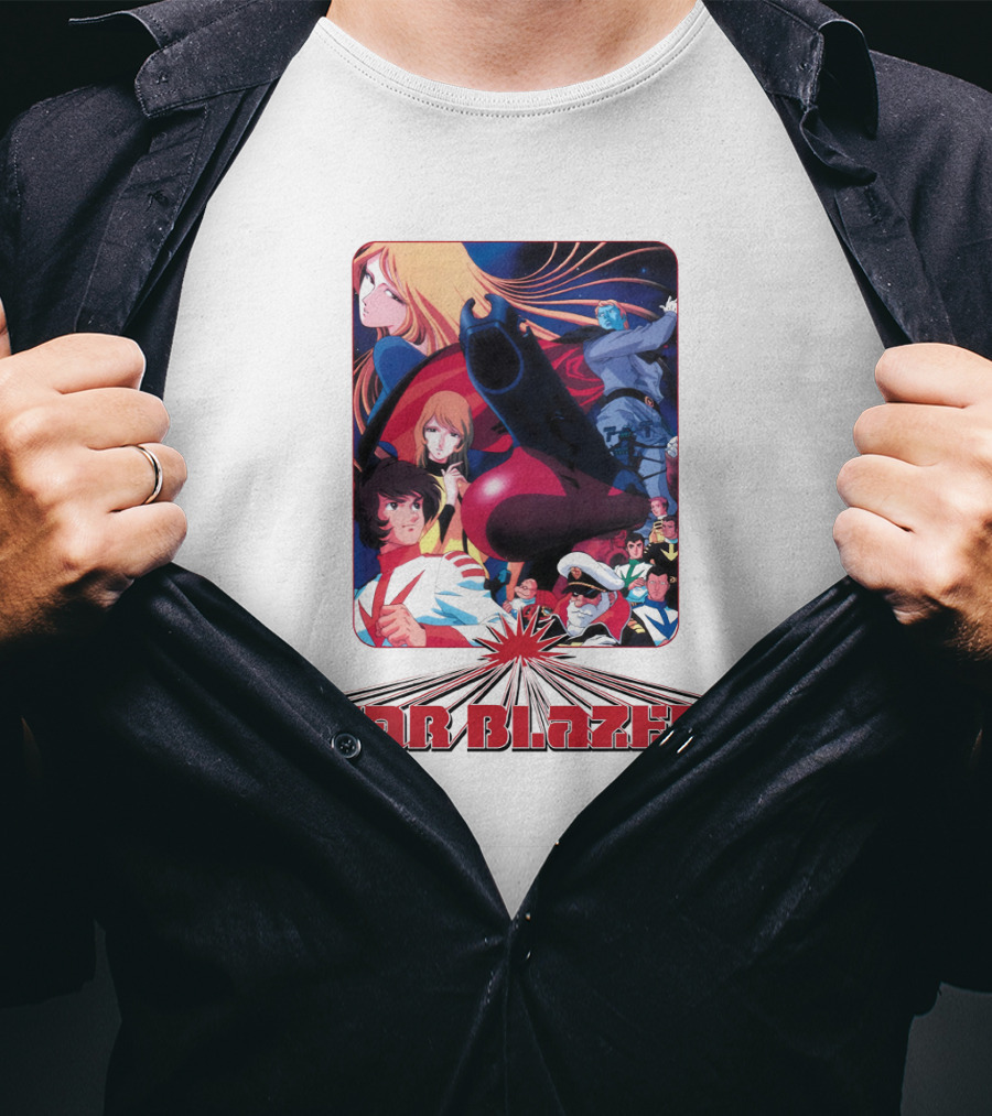 Star Blazers Classic Anime Character Montage Series T-Shirt