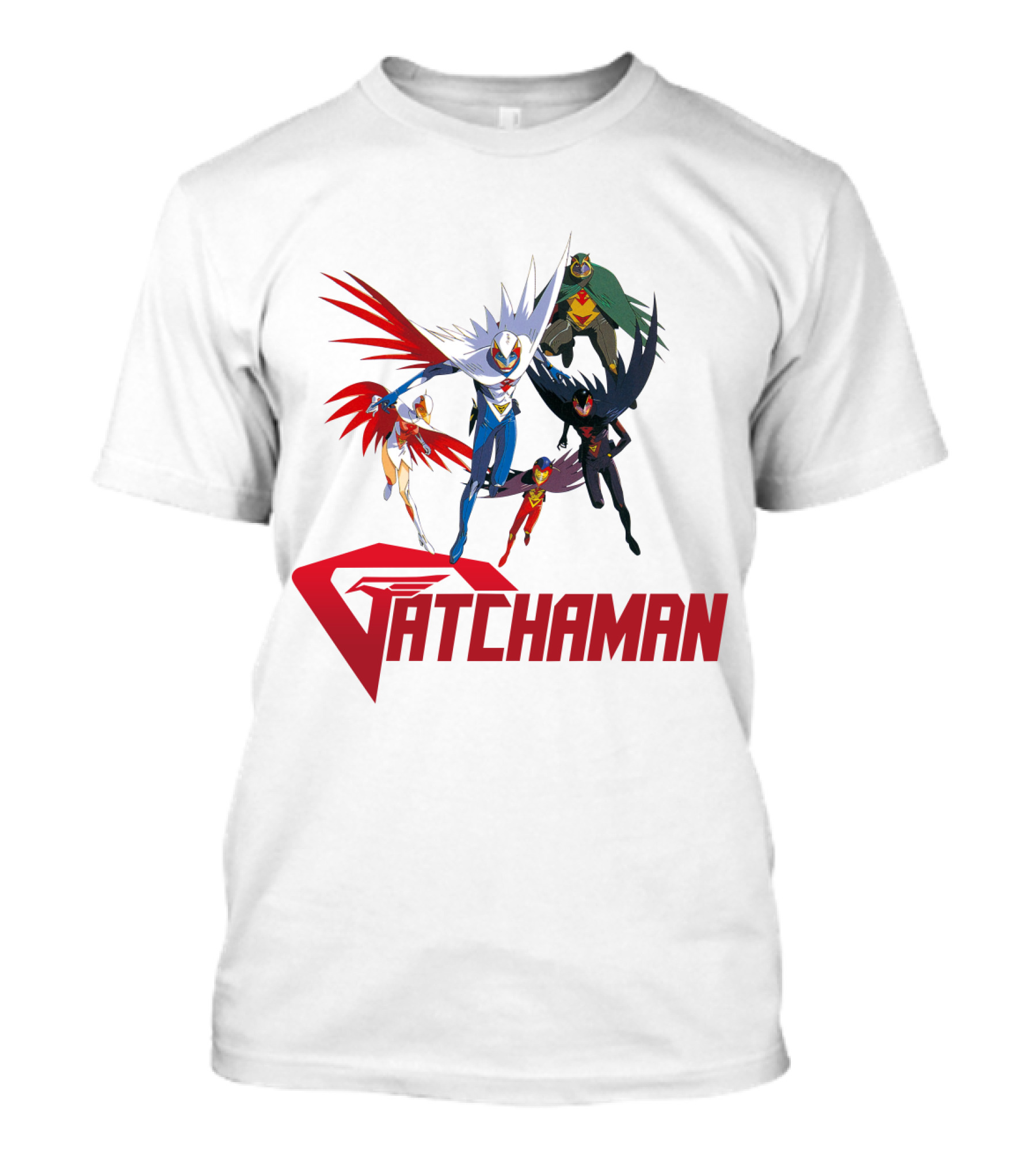 Battle Of The Planets Gatchaman Heroic Team Formation T-Shirt