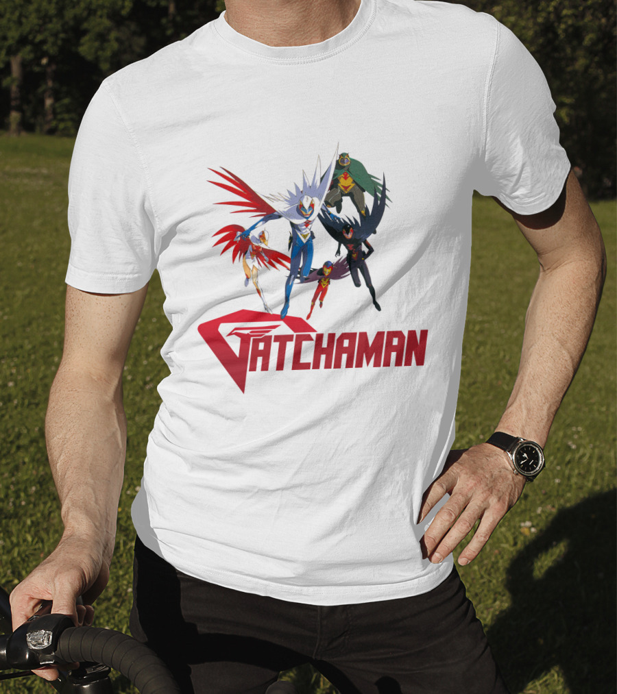 Battle Of The Planets Gatchaman Heroic Team Formation T-Shirt