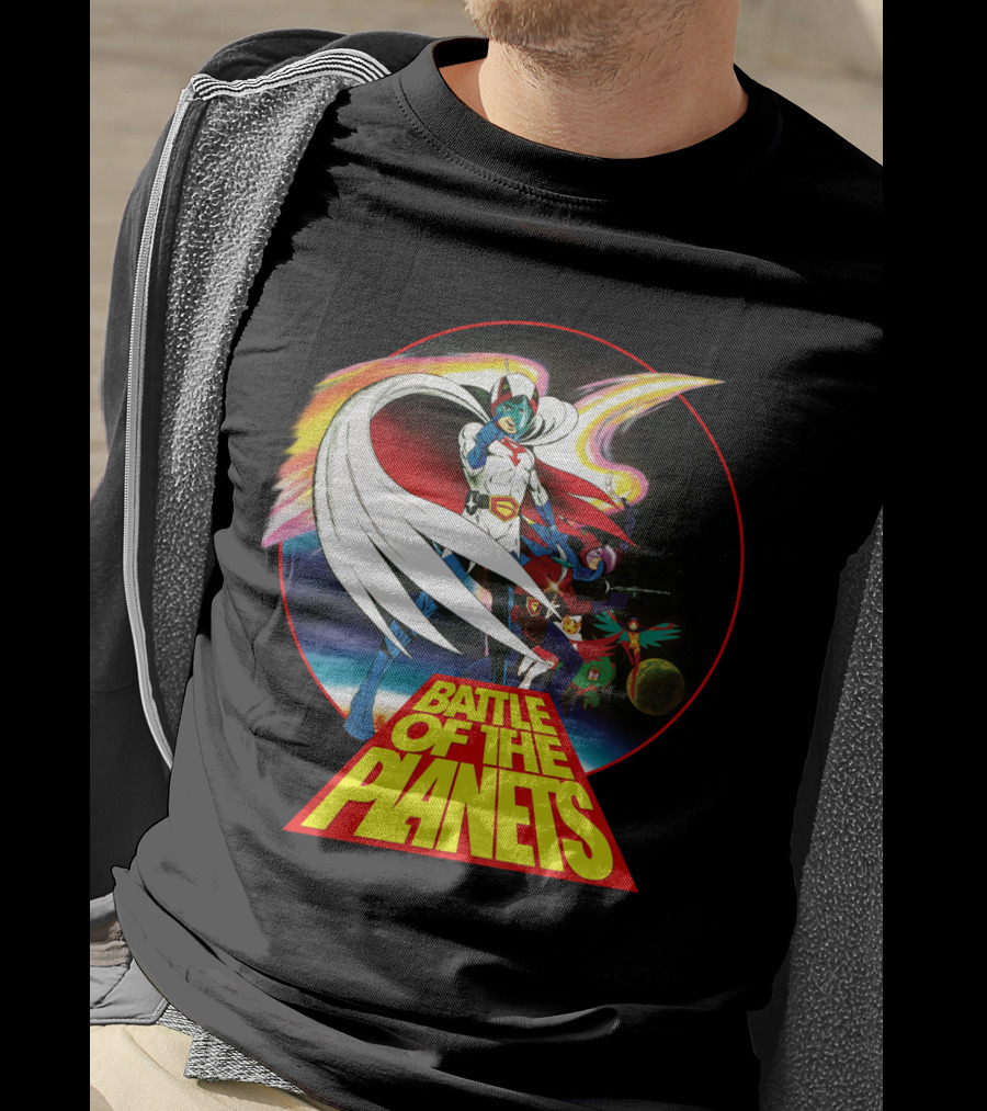 Battle Of The Planets 80s G-Force Team Astronauts And Planets T-Shirt