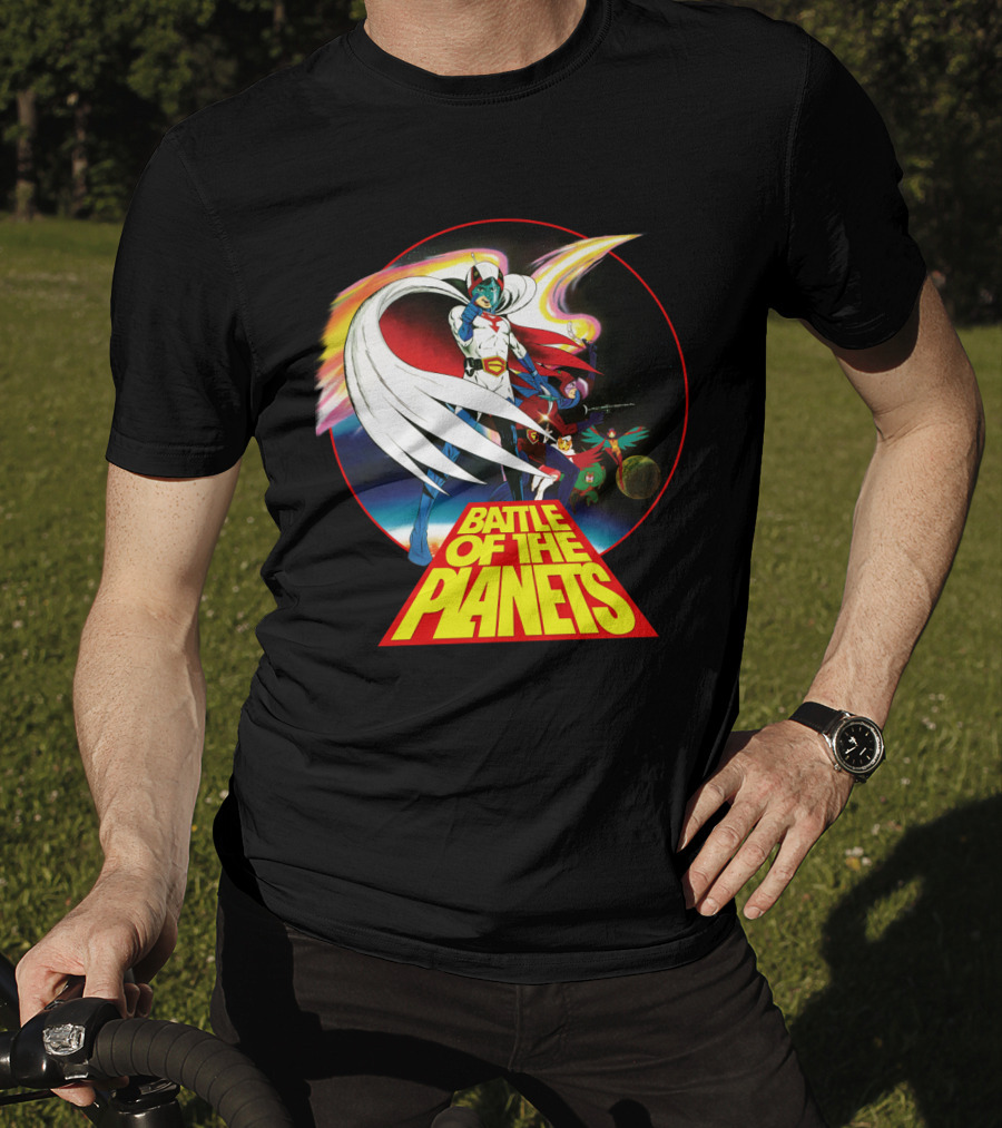 Battle Of The Planets 80s G-Force Team Astronauts And Planets T-Shirt