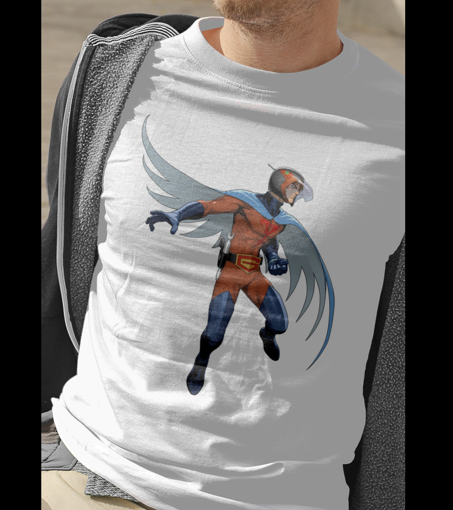 Jason Battle Of The Planets G-Force Character With Winged Cape And Helmet T-Shirt