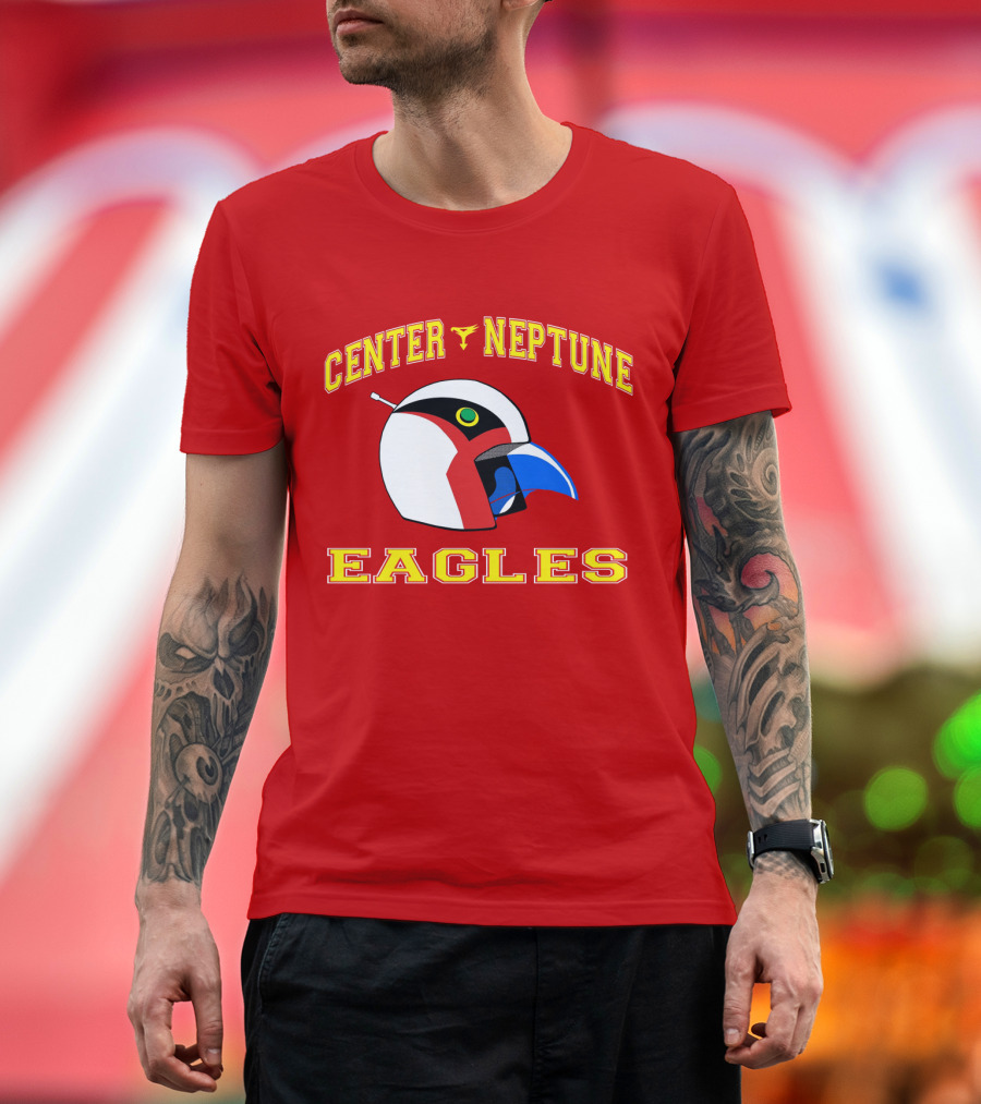 Center Neptune Eagles G-Force Helmet T-Shirt