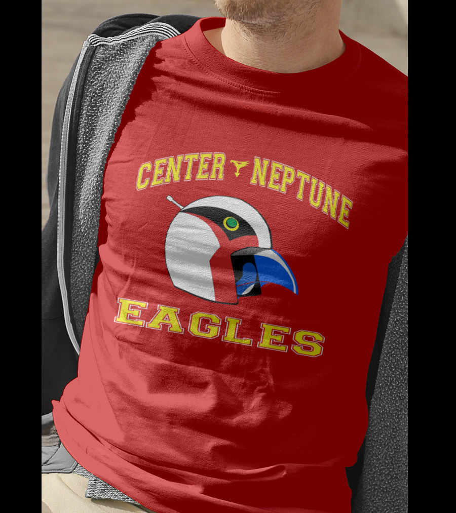 Center Neptune Eagles G-Force Helmet T-Shirt
