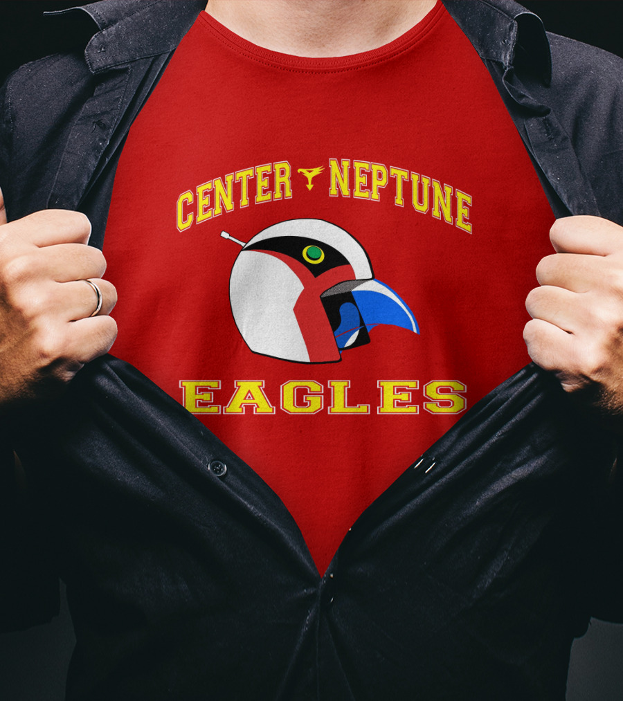Center Neptune Eagles G-Force Helmet T-Shirt