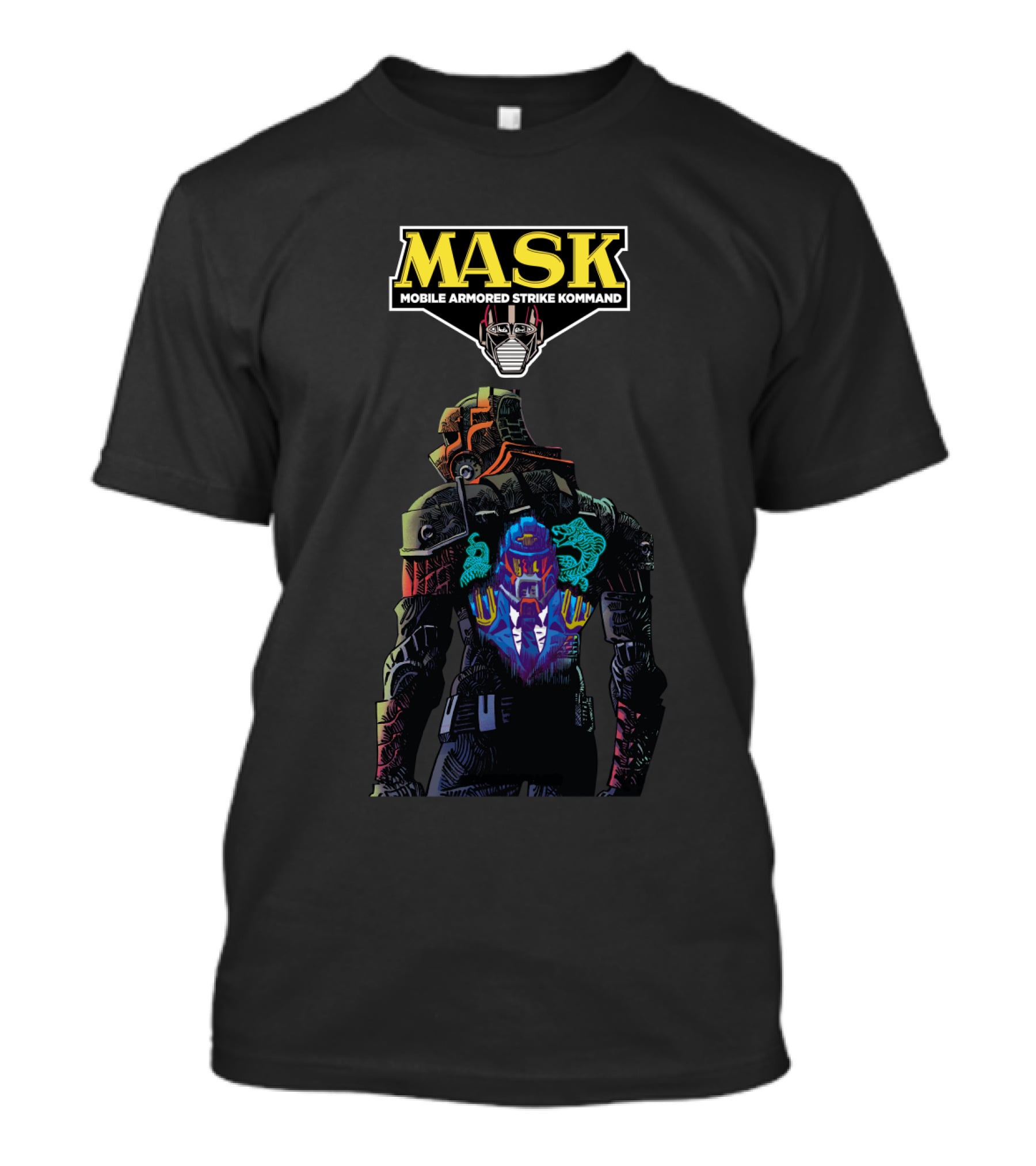MASK Mobile Armored Strike Kommand Retro Robot Warrior T-Shirt