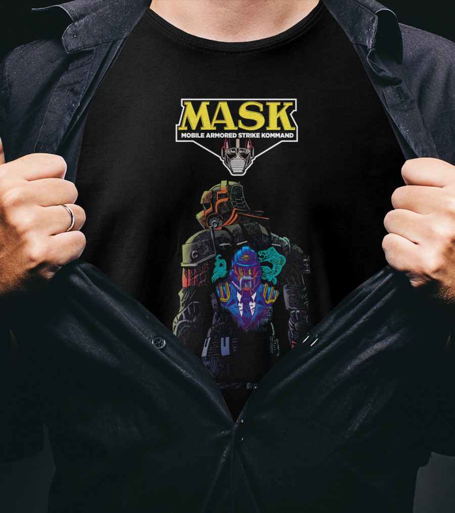 MASK Mobile Armored Strike Kommand Retro Robot Warrior T-Shirt