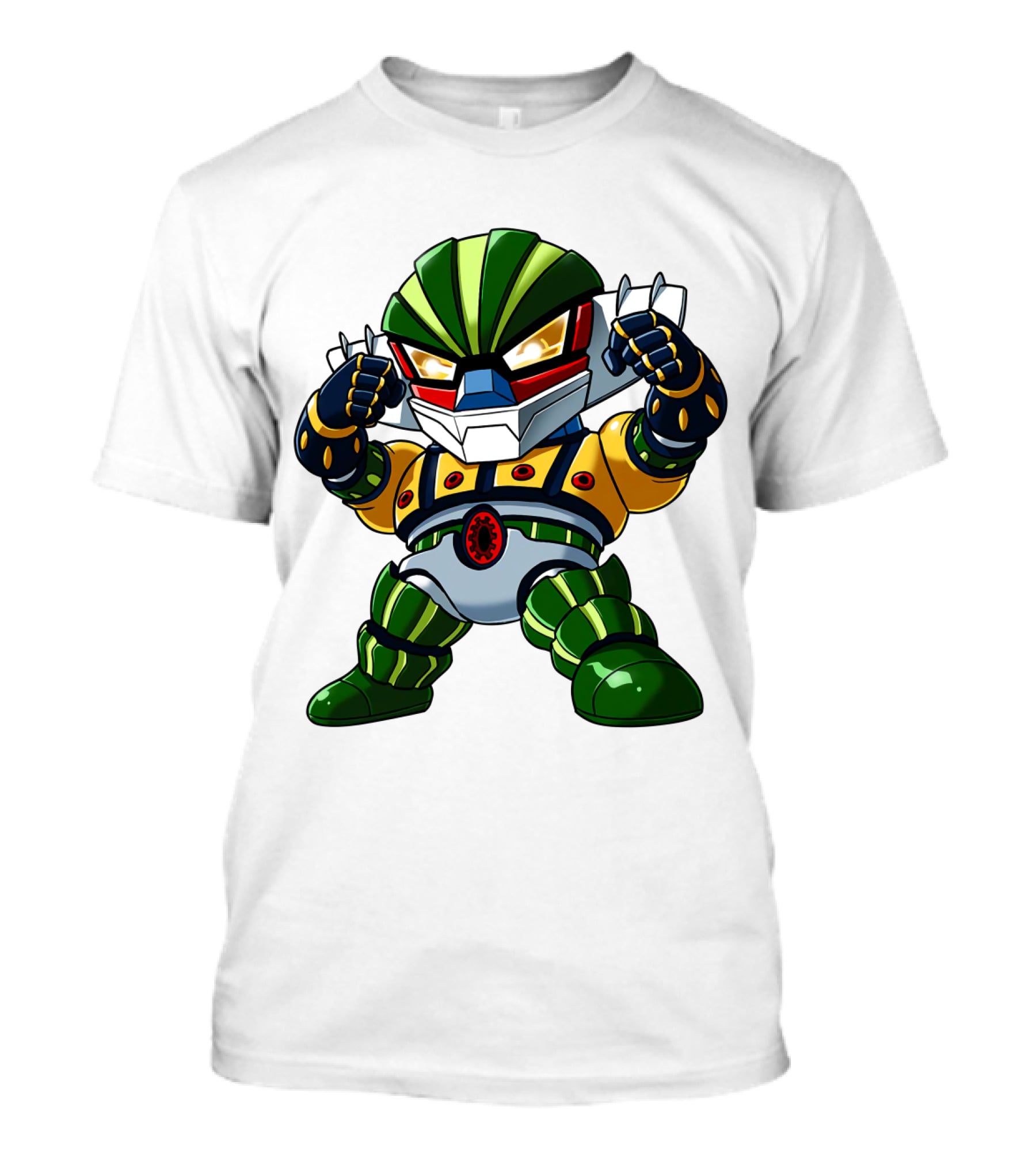 Jeeg SD Robot Anime Character Bold And Colorful Pose T-Shirt