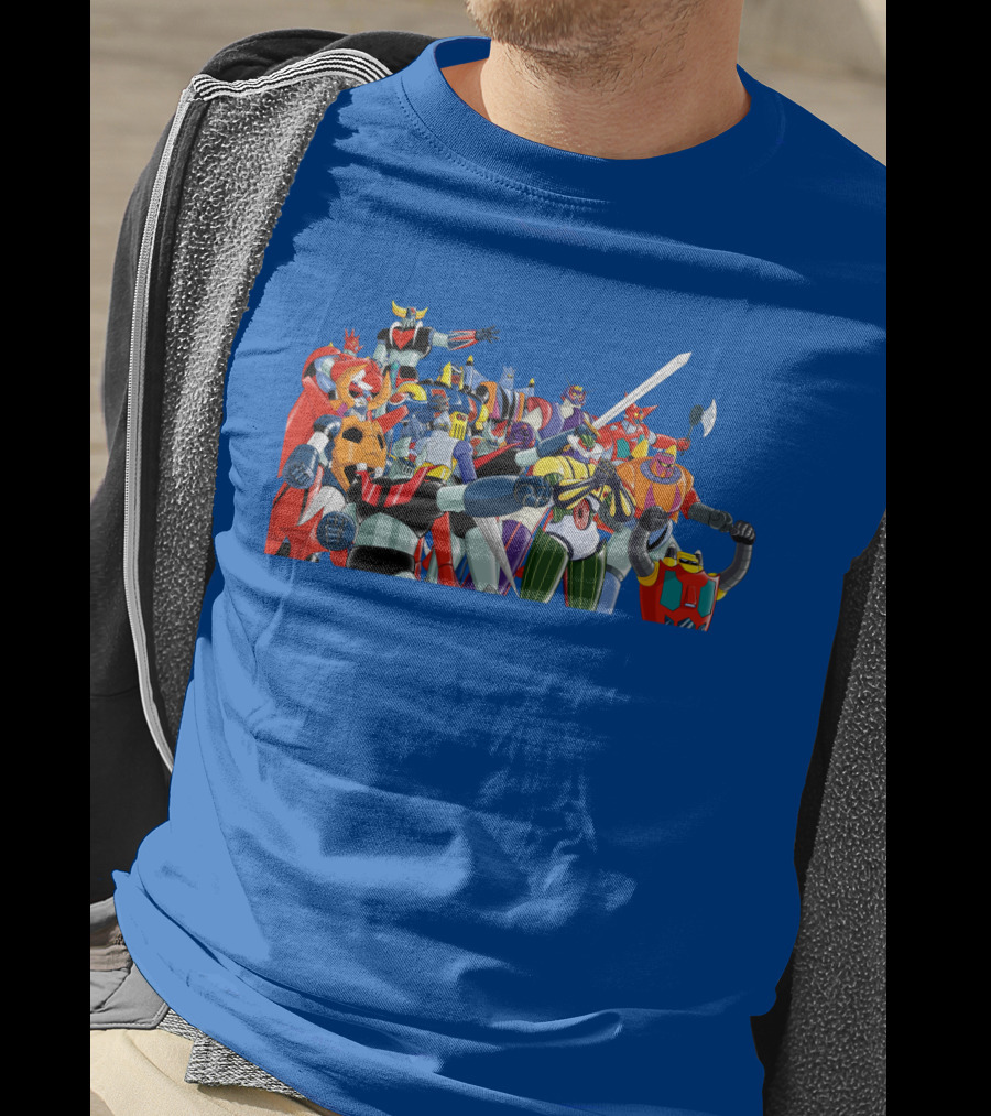 Nagai's Super Robot Heroes Collection Mazinger Getter Robo Grendizer T-Shirt