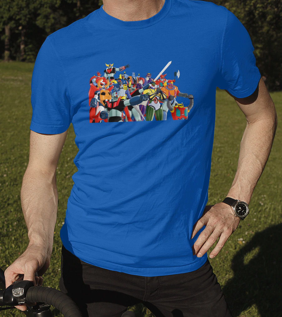 Nagai's Super Robot Heroes Collection Mazinger Getter Robo Grendizer T-Shirt