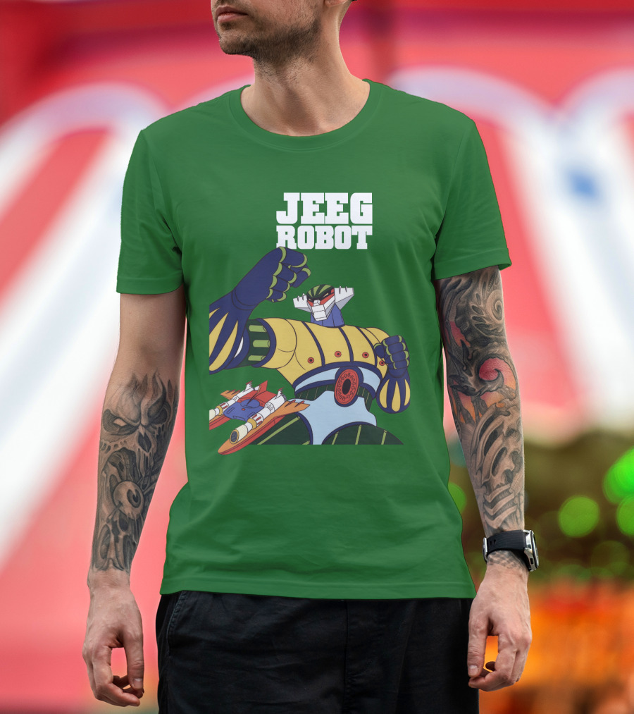 Jeeg Robot Anime Mecha Hero Dynamic Pose T-Shirt