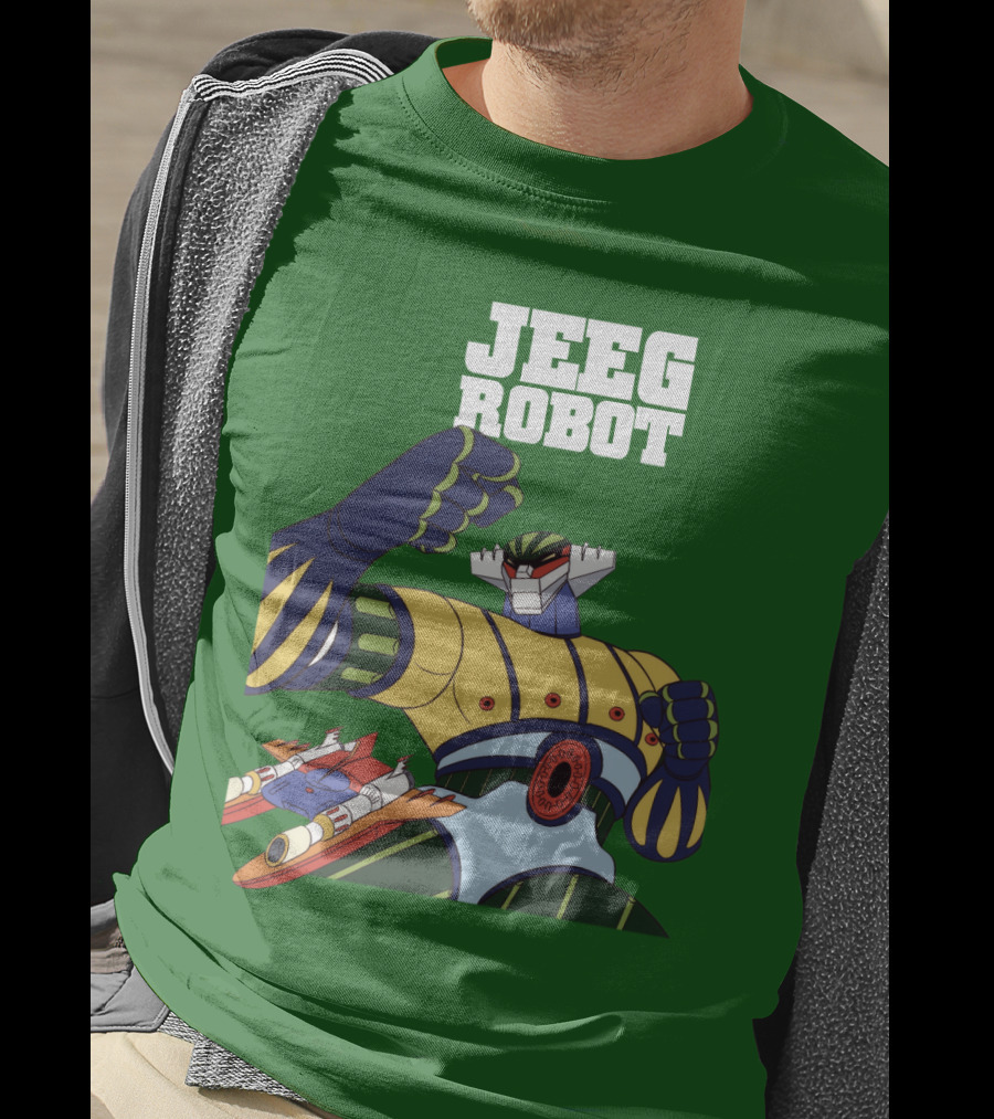 Jeeg Robot Anime Mecha Hero Dynamic Pose T-Shirt