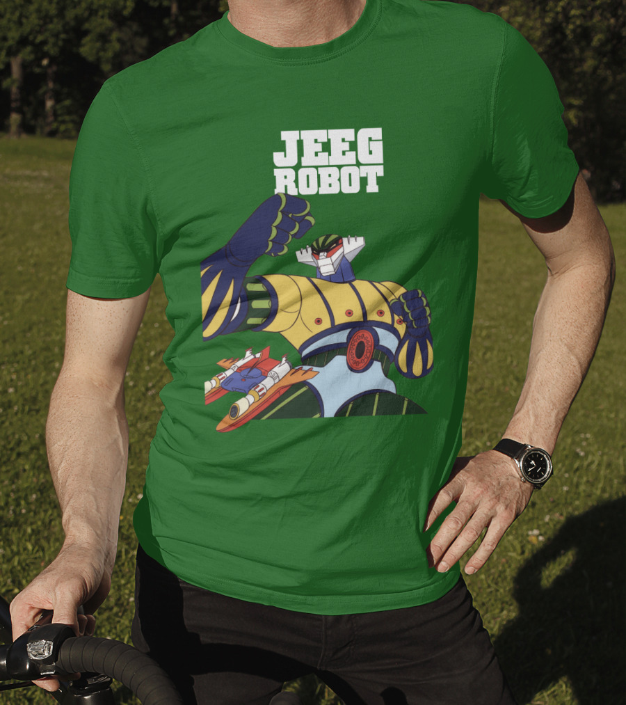 Jeeg Robot Anime Mecha Hero Dynamic Pose T-Shirt
