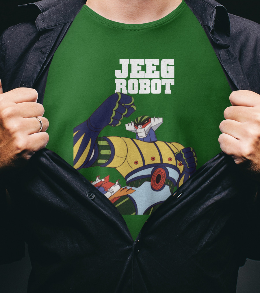 Jeeg Robot Anime Mecha Hero Dynamic Pose T-Shirt