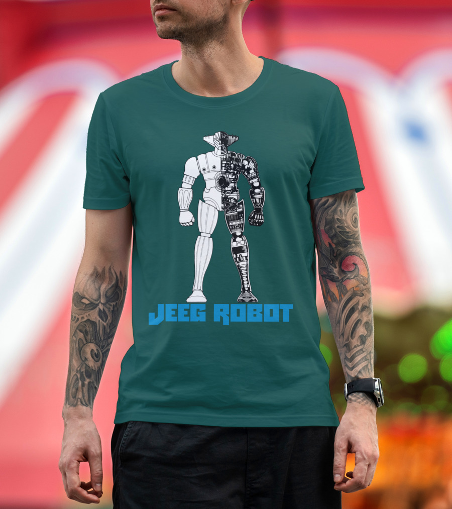 Jeeg Robot Cyborg Half-Mechanical T-Shirt