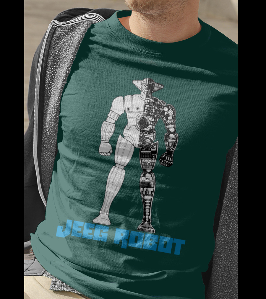 Jeeg Robot Cyborg Half-Mechanical T-Shirt